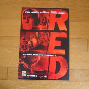 2/$12: RED Movie Poster Bruce Willis 11.5 x 17